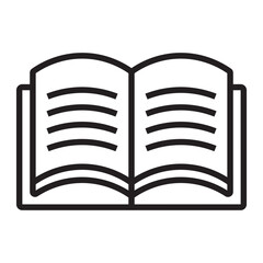 Book line icon