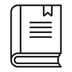 Book line icon