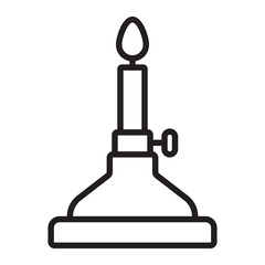 Bunsen Burner line icon