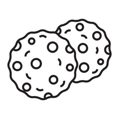 Cookie line icon