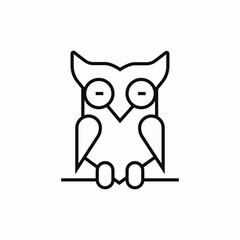 owl bird icon sign vector