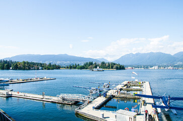 Seaplane port at Canada Place, Vancouver, BC, Canada