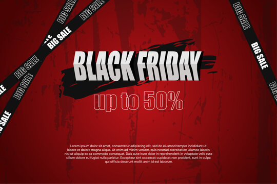 Black friday sale background template - Powered by Adobe