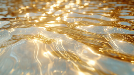 golden rippling pool of water caustics shimmering sunlight background