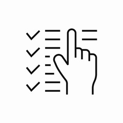 vote check list icon sign vector