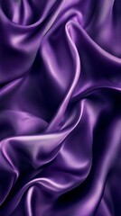 Obraz premium Elegant purple silk fabric with flowing folds and rich texture