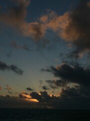 sunset over the ocean