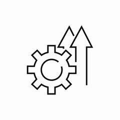 ascending settings icon sign vector