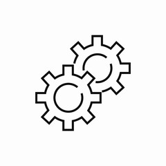 settings configuration icon sign vector