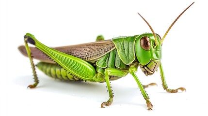 Fototapeta premium Grasshopper isolated on white