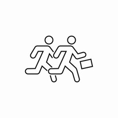 pupil school running icon sign vector