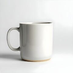 Obraz premium white cup isolated on white background.