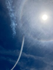 太陽環と航空ショー © Photoscape