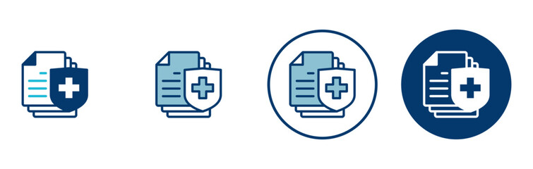 Medical insurance icon vector isolated on white background. health insurance icon