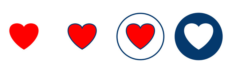 Heart icon vector isolated on white background. Heart vector icon. Like icon vector. Love