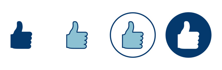 like icon vector isolated on white background. Thumbs up icon. social media icon