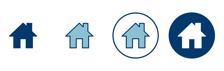 Home icon vector isolated on white background. House vector icon. Address