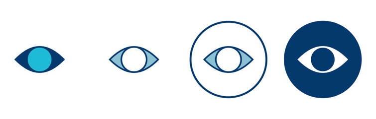 Eye icon vector isolated on white background. Look and Vision icon. Eye vector icon