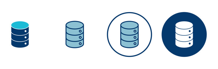 Database icon vector isolated on white background. database vector icon