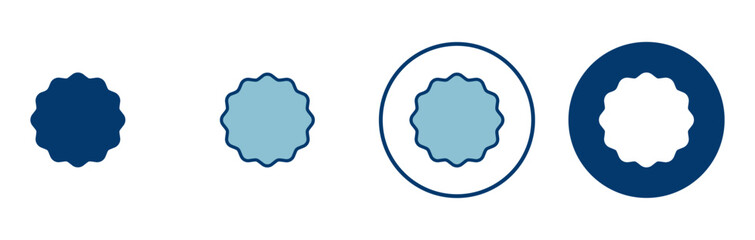 Badge icon vector isolated on white background. Awards icon. Achieve. Stamp