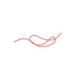 red thread vector line