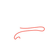 red thread vector line