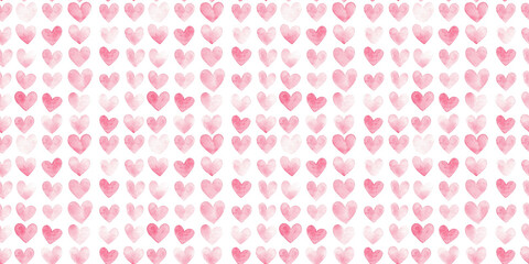blush and rose quartz color hearts seamless pattern, clean surface texture, white background