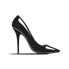 Woman stilettos high heel silhouette 