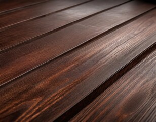 Dark mahogany wood texture with depth of field on a classic background