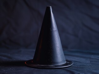 Fototapeta premium dark mysterious cone-shaped object