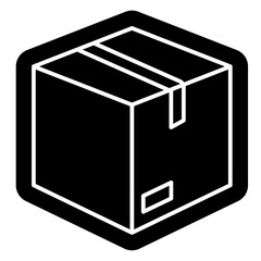 Delivery box for logistics icon