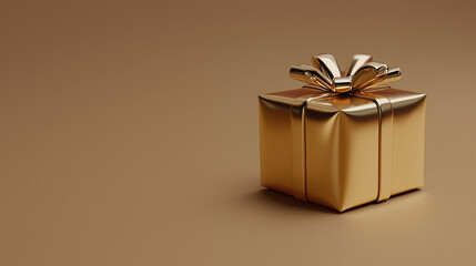 gift box with gold ribbon