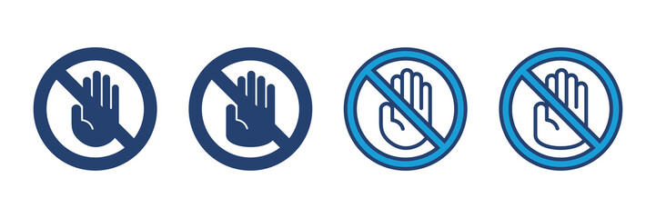 Obraz premium Stop icon vector. stop road sign. hand stop icon vector