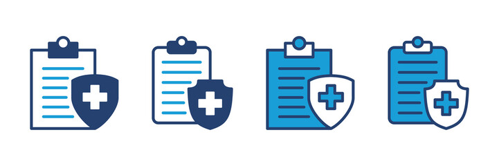 Obraz premium Medical insurance icon vector. health insurance icon