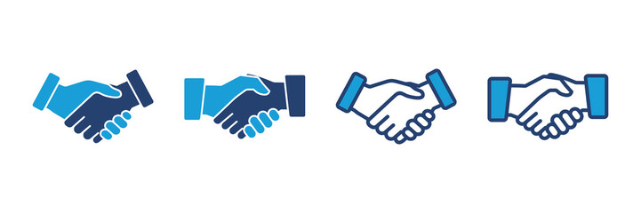 Handshake icon vector. business handshake. contact agreement