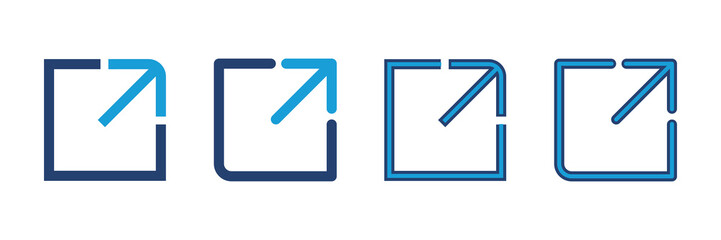 External link icon vector. link icon vector. hyperlink symbol