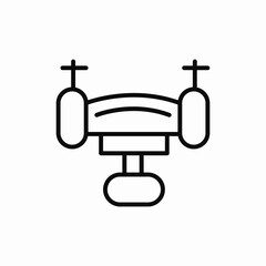 drone flight icon sign vector