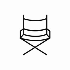 director chair icon sign vector