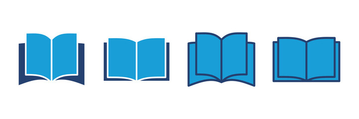 Book icon vector. open book icon vector. ebook icon