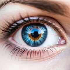 Fototapeta premium close up of a female eye