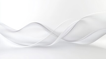 Abstract White Wave Background