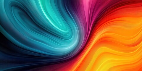Obraz premium abstract colorful background with smooth lines in blue, orange and purple 