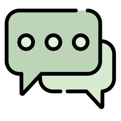Obraz premium chat bubble icon