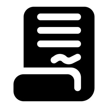 contract icon for illustration and design graphic