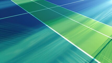 Abstract Green and Blue Geometric Design