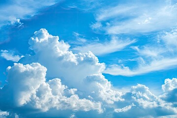 Big clouds floating in the sky Forming together into rain clouds, ai