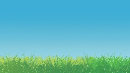 Green Grass and Blue Sky