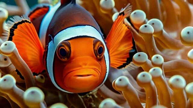 clown fish in aquarium
