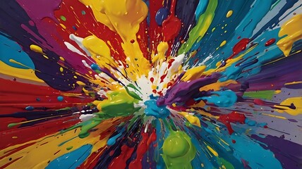 colorful abstract splash texture. generative ai