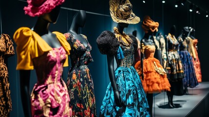 Fashion exhibition in the National Gallery of Victoria in Melbourne